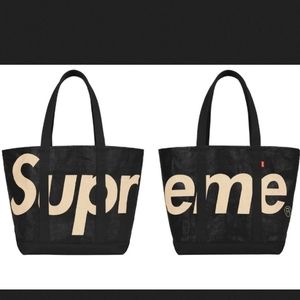Supreme Raffia Tote Bag Black New